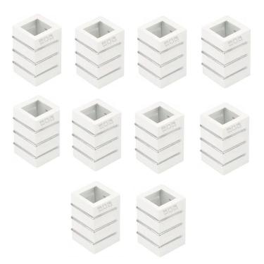Imagem de Kit 10 Luminárias Arandela De Parede Com 2 Fachos e 3 Aletas