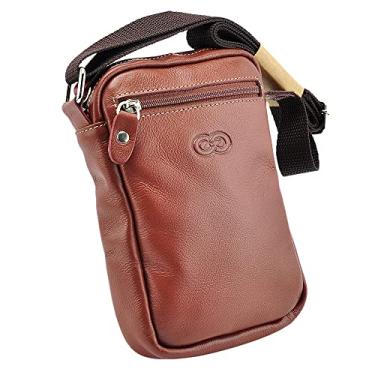Imagem de Bolsa Cross Body Transversal BARI em Couro (Pinhão)