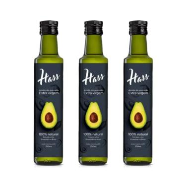 Imagem de Kit com 3 Garrafas de Azeite de Avocado 100% Natural Extraído a Frio Extra Virgem de 250mL cada - Hass