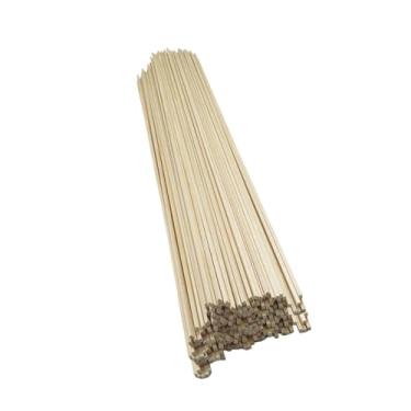 Imagem de Colaxi Varas quadradas inacabadas, varas de madeira para artesanato, escultura suave, tiras de madeira para navios, marcos educacionais, pontes, 300 mm x 4 mm x 4 mm