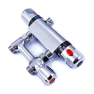 Imagem de Mistura térmica estática atualizada para controle de temperatura para sistema de chuveiro banheiro misturador automático de chuveiro mistura termo estática