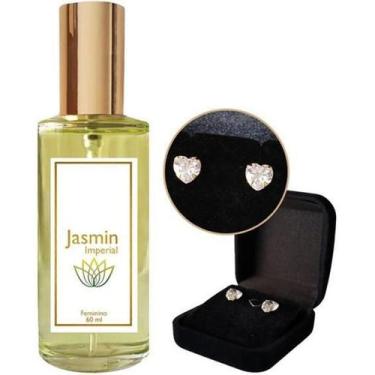 Imagem de Perfume Feminino Jasmin Imperial 60ml + Brinco Brilhante - Essência Do