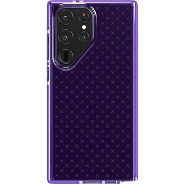 Imagem de tech21 Capa para celular Evo Check para Samsung Galaxy S23 Ultra - Digi Purple 4,9 m Proteção contra quedas à prova de choque e resistente a arranhões