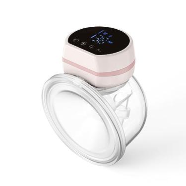 Imagem de Bomba tira leite elétrica invisível, mãos livres, portátil, integrada, 3 modos, 9 níveis de sucção, ajustável para viagens em casa