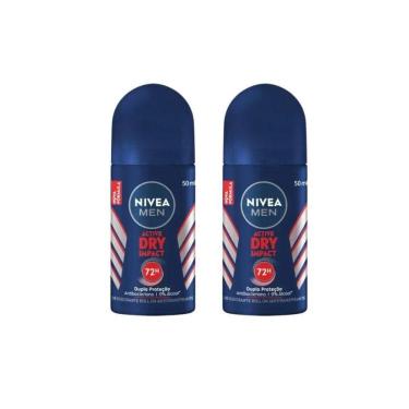 Imagem de Desodorante Roll-On Nivea 50Ml Masc Dry Impact - Kit C/2Un