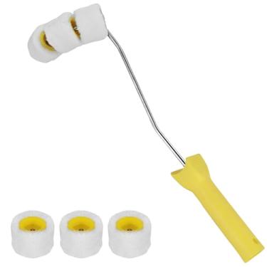 Imagem de Kit de de rolo de pintura de tubo para tubo de gás redondo, refil de pintor de tubos, kit de rolo inteligente para tubos de pintura, tubos, barra de aço e superfícies curvas