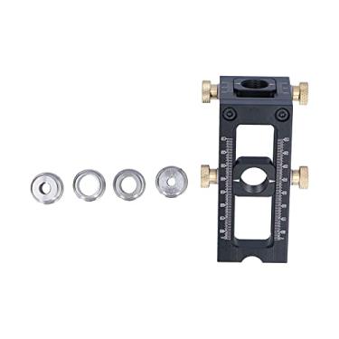 Imagem de Localizador de Perfurador Ajustável, Localizador de Perfurador para Carpintaria Com Buchas de Perfuração, Localizador de Perfurador Cavilha de Gabarito de Parafuso Ajustável,