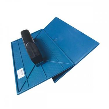Imagem de Desempenadeira Pvc Emave Azul Lisa 18X30 - Kit C/6 Unidades