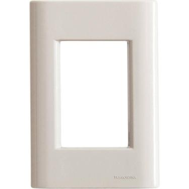 Imagem de Placa 3 Postos 4x2 Tramontina Giz Fendi Soft Touch Sem Suporte Tramontina