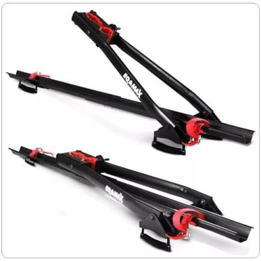 Imagem de 2 Transportadores Bicicleta Teto Velox Aço Eqmax Transbike