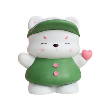 Imagem de WeiLaiKeQi Estatueta de urso, estátua, cofrinho, lembrança, animal, decoração de casa, presente de aniversário, banco de dinheiro fofo para crianças, meninos e