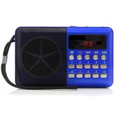 Imagem de Rádio Portátil Digital Fm Bluetooth Usb Recarregável - Ltomex