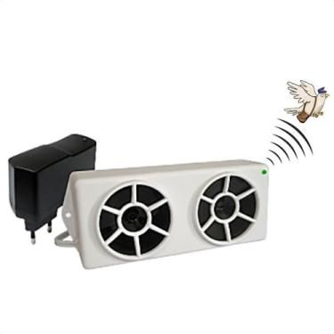 Imagem de Repelente de Pombos Ultrassônico REP01 Afasta Pombo Varanda Telhado Qu