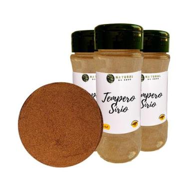 Imagem de Tempero Sírio Premium 100% Natural Sem Conservantes Kit 3 Pote com Dos