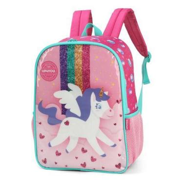 Imagem de Mochila Infantil Arco Iris Unicórnio Petit Up4you - Luxcel, Arco íris