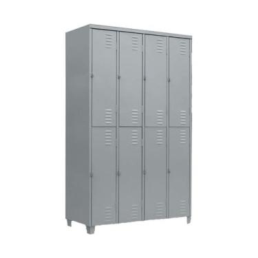 Imagem de Armário Roupeiro De Aço Guarda-Volume Locker Vestiário 8 portas Grd  A