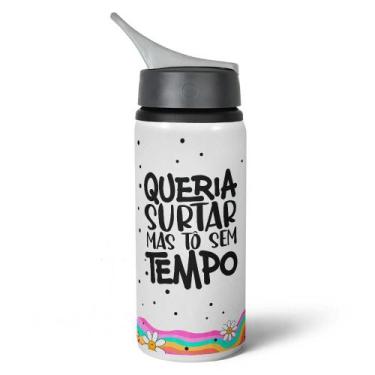 Imagem de Garrafa Squeeze NK Vibes - Queria surta mas tô sem tempo - JPS INFO