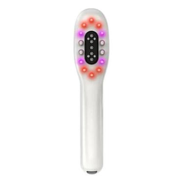 Imagem de Escova Massagem Elétrica Led Vibração Cabelo Luz Anti Queda - Care Day