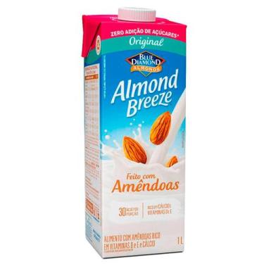 Imagem de Bebida de Amêndoas Natural Zero Adição de Açúcar Almond Breeze 1L - Bl