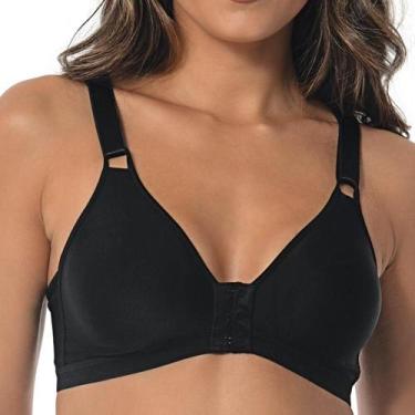 Imagem de Sutiã Sustentação Sem Aro DeMillus 61818 Alta Compressão, 46, Preto
