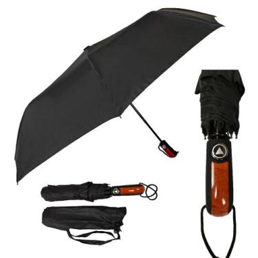Imagem de kit 12 Guarda Chuva Abre Automático 35cm Cabe Na Bolsa Grande Reforçad