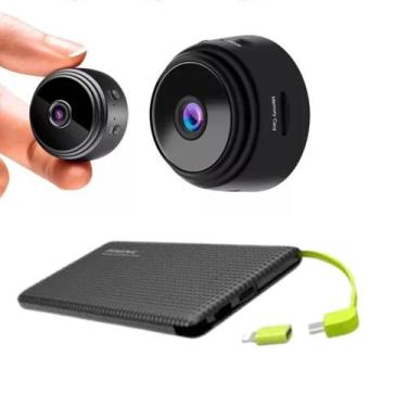 Imagem de Kit Mini Câmera A9 + Carregador Portátil 10000mah HOJE - WCAN