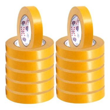 Imagem de Fita Adesiva Dupla Face Carpete 24mm x 30 Mt Eurocel - 12 Und