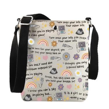 Imagem de JNIAP Presente ultrassonografista ultrassom tecnólogo bolsa tiracolo presente ultrassom bebê, Bolsa de ultrassom T C