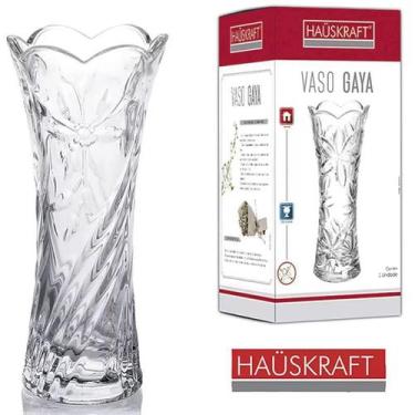 Imagem de Vaso Arranjo Transparente Solitário Gaya Decoração 19cm - Hauskraft
