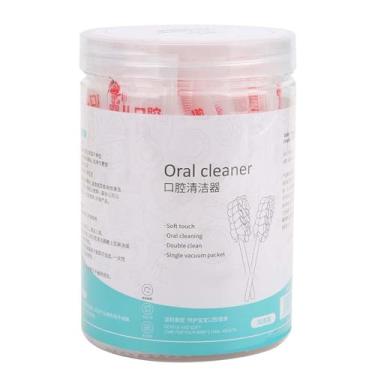 Imagem de Escova Oral da Língua do Dente do Líquido de Limpeza de 30 Pces, Gaze Oral Descartável da Vara da Limpeza para 0-3 Anos de Idade Goma da Boca do Dente do bebê Limpa