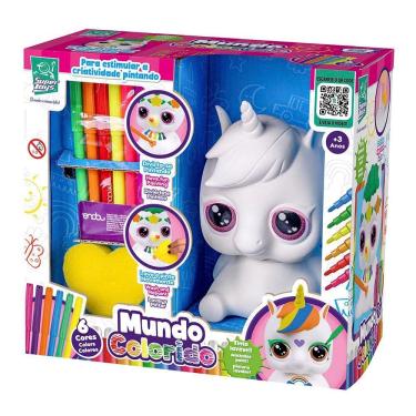 Imagem de Figura de Pintar - Mundo Colorido - Unicórnio Cofrinho - Super Toys