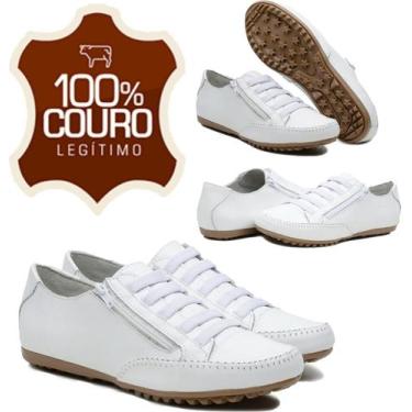 Imagem de Sapatenis Tenis Casual Feminino Enfermeira Médico - D' Roma, Branco, 3
