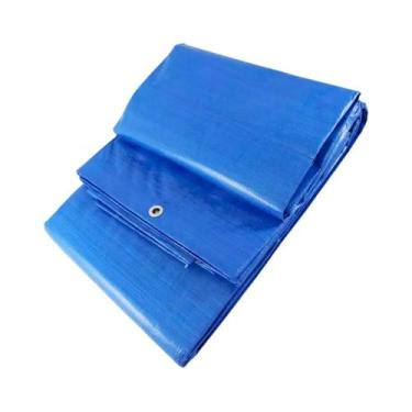 Imagem de Lona multiuso Impermeável 2,5x3 Azul e Cinza Chumbo - Primelonas SK - 