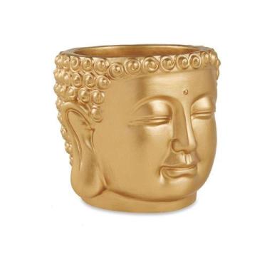 Imagem de Cachepot em Cimento 12,5cm  Dourado - Abra Cadabra Decoração