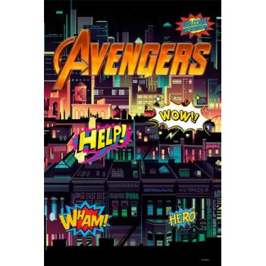 Imagem de Painel Festa Retangular P Casado 1,5x2,2 Heróis Marvel 2 - Fantasia Br