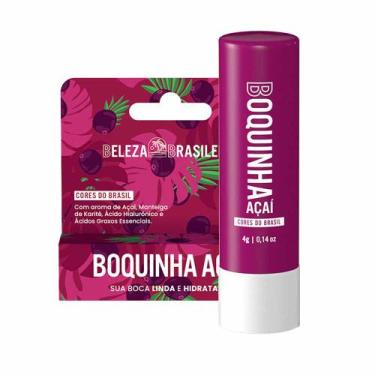 Imagem de Hidratante Labial Beleza Brasileira Boquinha Cream, Açai