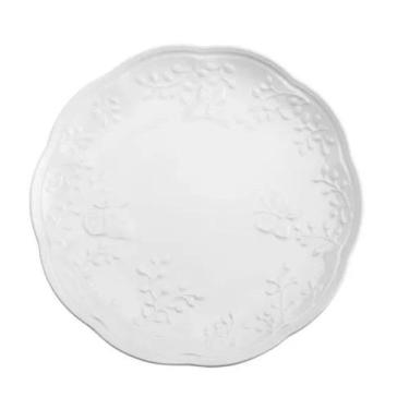 Imagem de Jogo 10 Pratos Raso Porcelana New Bone Butterfly 26,5cm Lyor Branco