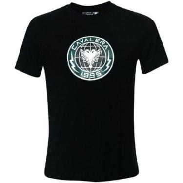 Imagem de Camiseta Cavalera Indie Águia Mundo Preta Masculina-Masculino