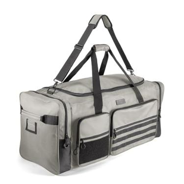 Imagem de Fitdom 130L 36" Heavy Duty Extra Large Sports Gym Equipment Travel Duffle Bag Com Alça De Ombro Ajustável E 7 Compartimentos. Perfeito Para Futebol, Beisebol, Basquete, Hóquei, Futebol, Treinadores De