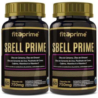 Imagem de KIT2 Sbell Prime Óleo De Cártamo Girassol Semente De Uva Cromo Cafeína 60 Cápsulas