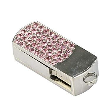 Imagem de Qianlianjie 8 GB Rosa Rotativo USB 2.0 Stick USB Flash Drive Pen Drive PenDrive Memory Stick USB Flash Disk
