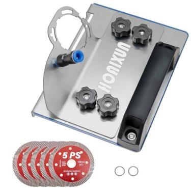 Imagem de Ferramenta de chanfradura de azulejo de 45 graus, suporte de esmerilhadeira angular para corte de chanfro de 45°, tipo 100 universal de 45 graus, suporte de chanfradura de azulejo tipo rebarbadora