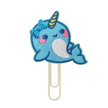 Imagem de Reeleer Bonito clipes de papel narval dourado, marcadores, acessórios de planejador de casamento, clipe de papel, presentes de escritório