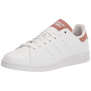 Imagem de adidas Originals Tênis masculino Stan Smith, Branco/Branco/Argila Strata, 7.5