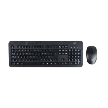 Imagem de Kit Teclado com Mouse Sem Fio Teclas Multimídia ABNT2 1600Dpi USB Multi