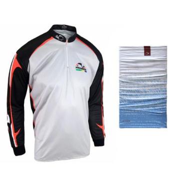 Imagem de Kit Camiseta de Pesca Faca na Rede Combat S - W - 2021 + Bandana