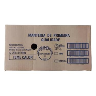 Imagem de Manteiga Mineira Turvo, Caixa fechada com 12 Latas, 500g cada