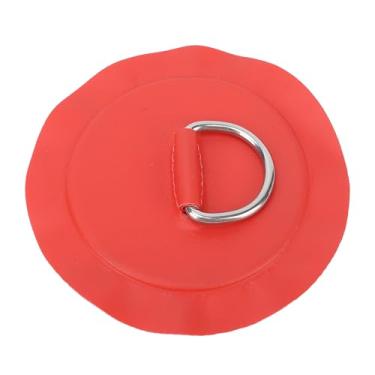 Imagem de Aqxreight D Patchd Padstainl D Patch Multifuncional Pvc e Stainl Aço Boat Circular D Bloce para Barco Inflável Caiaque Boia (Vermelho)