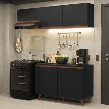 Imagem de Armário de Cozinha Compacta 190cm Preto Reims Madesa 08