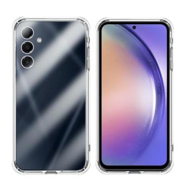 Imagem de Capinha Capa Antiquedas Flexível Compatível com Samsung Galaxy A54 5G 6,4"